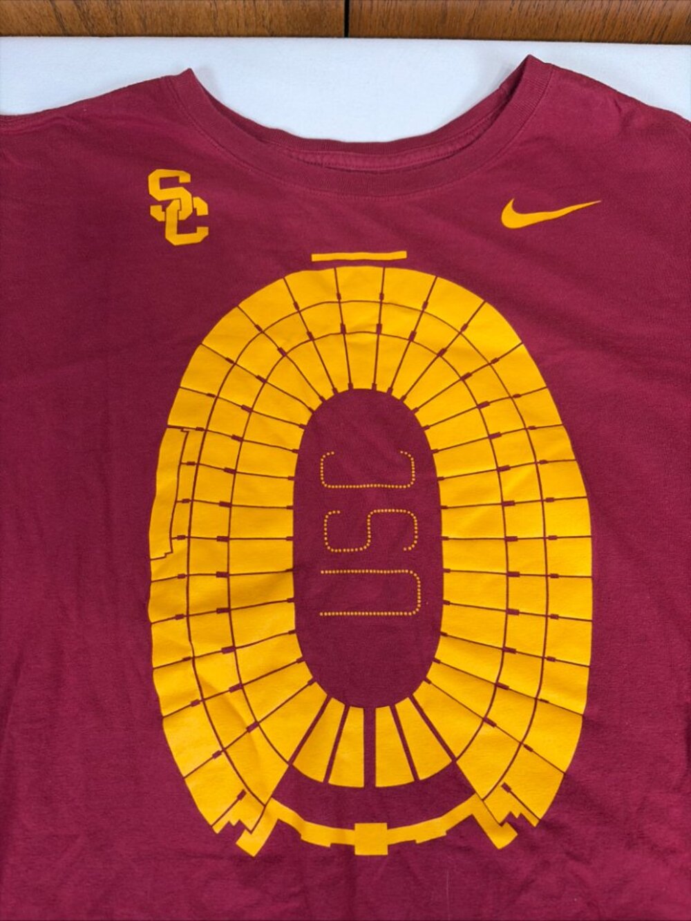 Nike USC Coliseum Stadium T-Shirt Men's 2XL Red - Picture 2 of 6